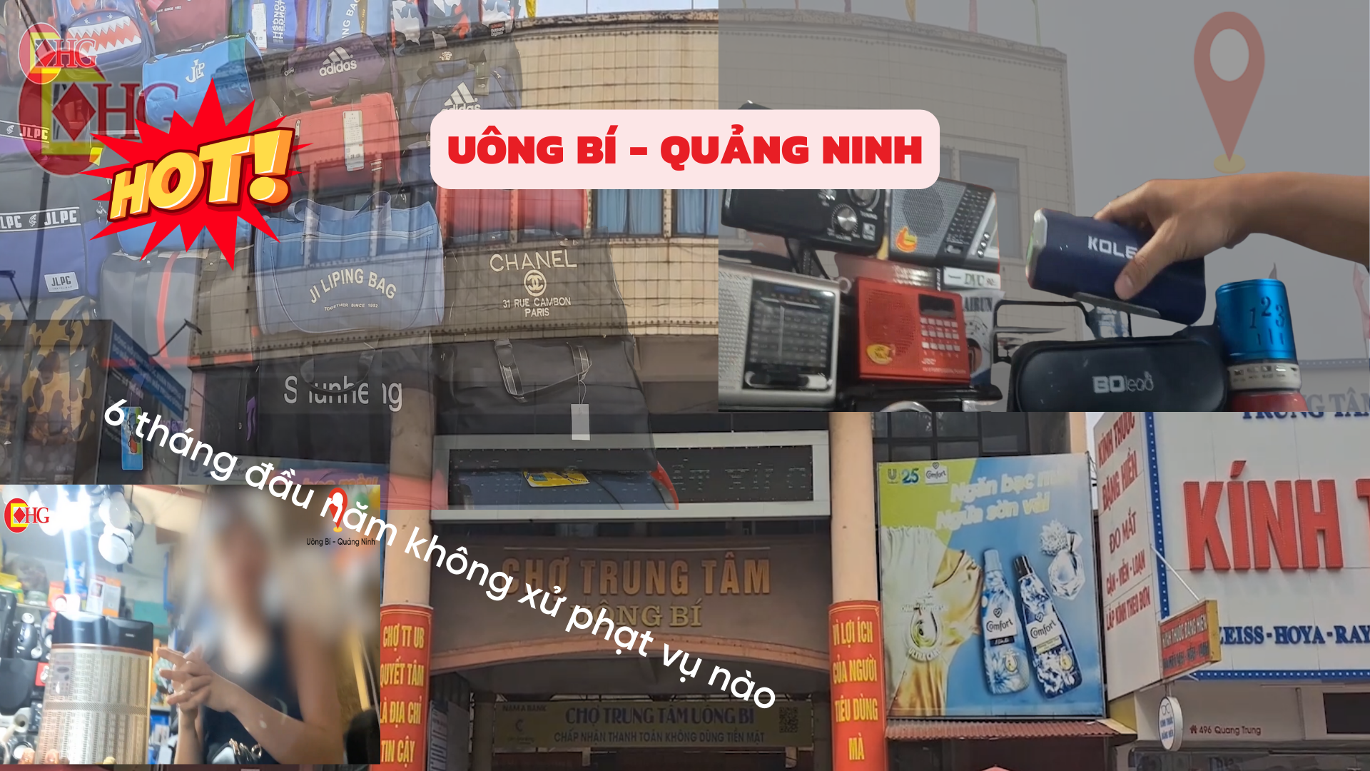 Chợ trung tâm Uông Bí (Quảng Ninh): Tràn lan vi phạm về hàng hóa